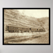 熱狂的な春に近い列車外の人々SD 1891 ポスター (正面)