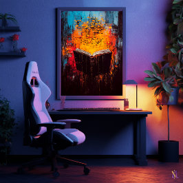 熱狂的な知識コンテンポラリー表現主義芸術 ポスター