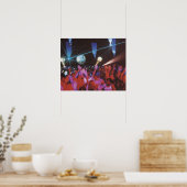 熱狂的な群衆踊り ポスター (キッチン)