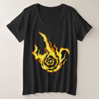熱狂的な プラスサイズTシャツ