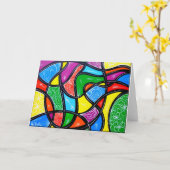 熱狂的グリーティングカード カード (黄色い花)