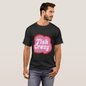 熱狂的フィッシュ (黄色に紫) Tシャツ (正面フル)