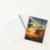 熱素晴らし帯夕日 ノートブック (内部)