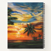 熱素晴らし帯夕日 ノートブック (裏面)