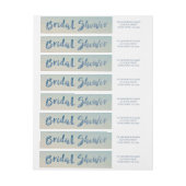 熱素朴帯ビーチブライダルシャワー ラップアラウンドラベル (シート)