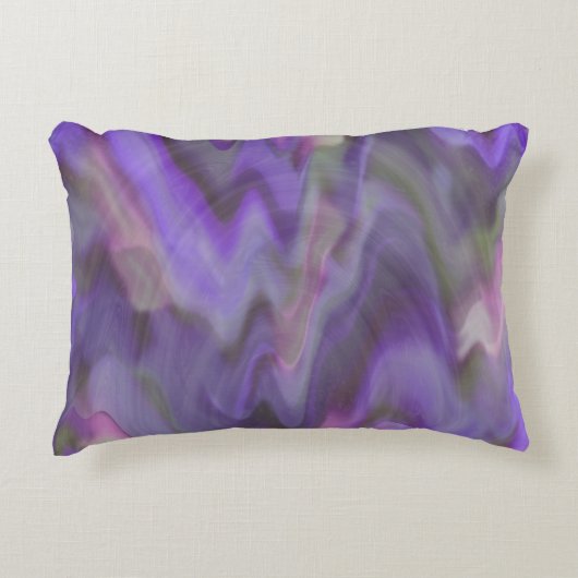 熱紫色の波 アクセントクッション (正面)