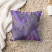 熱紫色の波 クッション (ブランケット)