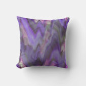 熱紫色の波 クッション (正面)