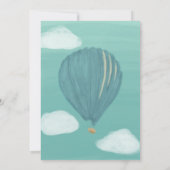 熱色彩の鮮やか気気球カスタムウェディング 招待状 (裏面)