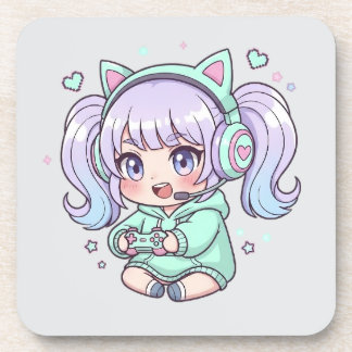 熱血ちびゲーマーガール コースター