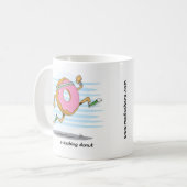 熱血なドーナツマグ コーヒーマグカップ (正面左)