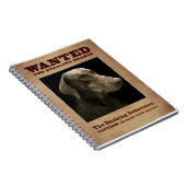 熱血なドーベルマン犬のノート ノートブック (右側)