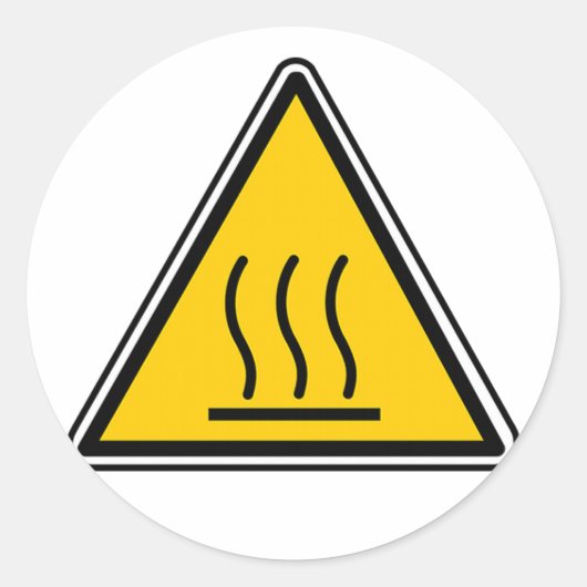 熱表面徴候 ラウンドシール (正面)