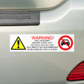 熱諮問バンパーステッカー バンパーステッカー (車上)