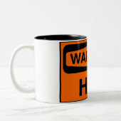 熱警告い ツートーンマグカップ (左)