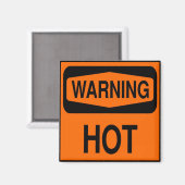 熱警告い マグネット (正面/裏面)