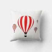 熱赤と白気球 クッション (裏面)