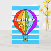 熱風吹き出し誕生日グリーティングカ子供へード カード (黄色い花)