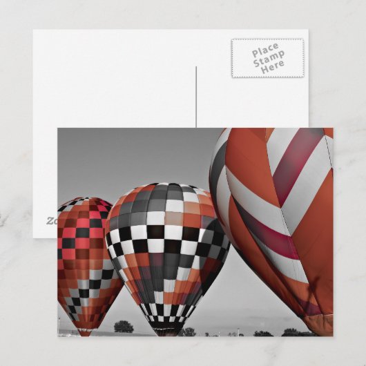 熱風気球 ポストカード (正面/裏面)