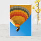 熱風船カード カード (黄色い花)
