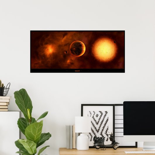 熱 ポスター (ホームオフィス)