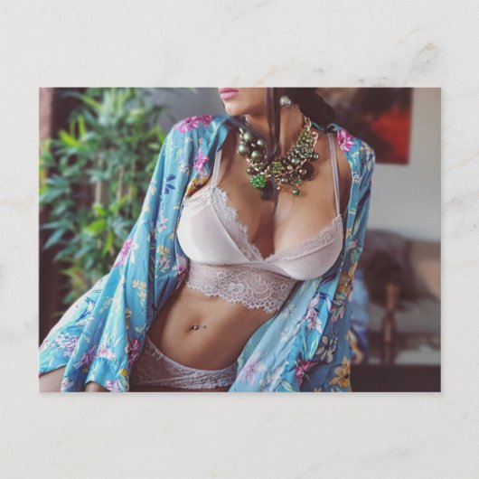 ㋡㋛☺熱!ランジェリーモデル写真㋡葉書㋛☺ ポストカード (正面)