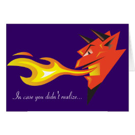 燃えさかる悪魔の頭「もしあなたが気づかなかったら…」