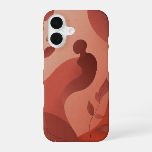 燃えさかる流れ iPhone 16ケース (裏面)