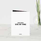 燃えさかる目 招待状 (裏面)