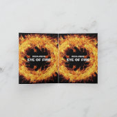 燃えさかる目 招待状 (内部)