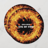 燃えさかる目 招待状 (正面/裏面)