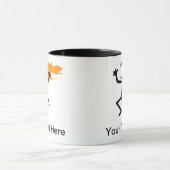 燃えさかる頭のステックマン マグカップ (中央)