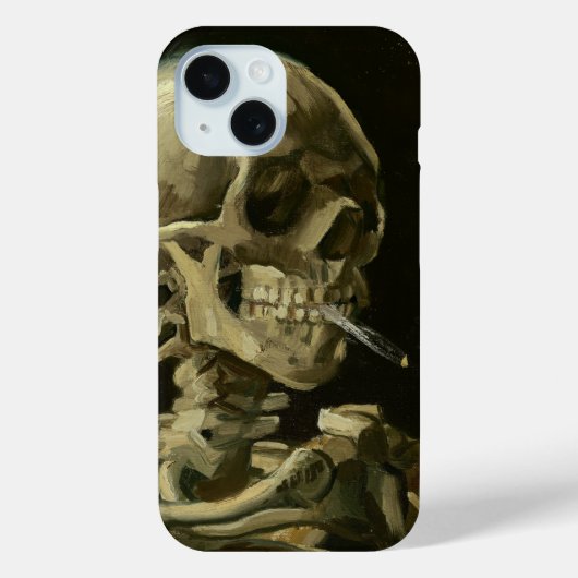 燃えさばき付きスケルトン | ビンセント・ヴァン・ゴッホ Case-Mate iPhoneケース (裏面)