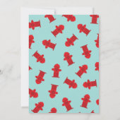 燃えたる子供の誕生日パーティー招待状 招待状 (裏面)