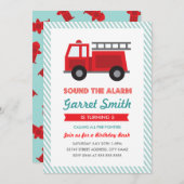 燃えたる子供の誕生日パーティー招待状 招待状 (正面/裏面)