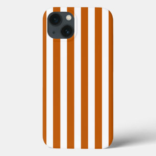 燃えたオレンジと白ストライプキャンディCase-Mate iPh iPhone 13ケース