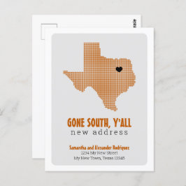 燃えたオレンジの南に行って、すべての移動 ポストカード