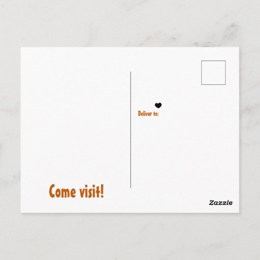 燃えたオレンジの南に行って、すべての移動 ポストカード (裏面)