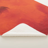 燃えたオレンジの柿の葉の秋 シェルパブランケット (3/4)