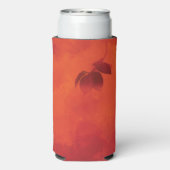 燃えたオレンジの柿の葉の秋 スリム缶クーラー (Seltzer裏面)