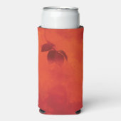 燃えたオレンジの柿の葉の秋 スリム缶クーラー (Seltzer正面)