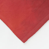 燃えたオレンジの柿の葉の秋 フリースブランケット (角)