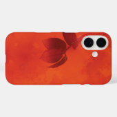 燃えたオレンジの柿の葉の秋 Case-Mate iPhoneケース (裏面 (横))