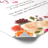 燃えたオレンジカボチャフローラベビー食品を推測 ポスター (角)