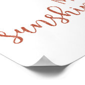 燃えたオレンジ君は私の太陽だ ポスター (角)