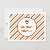 燃えたオレンジ我々は移動ストライプの写真を移動 (正面)