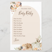 燃えたオレンジ色のカボチャのラブ祈りの言葉ベビーサイン (正面)