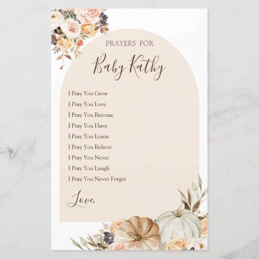 燃えたオレンジ色のカボチャのラブ祈りの言葉ベビーサイン (正面)