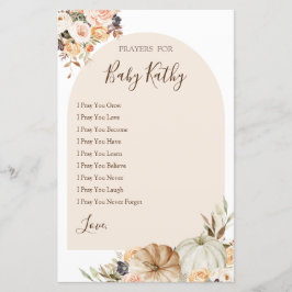 燃えたオレンジ色のカボチャのラブ祈りの言葉ベビーサイン