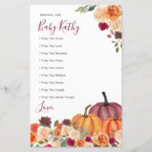 燃えたオレンジ色のカボチャのラブ祈りの言葉ベビーサイン (正面)